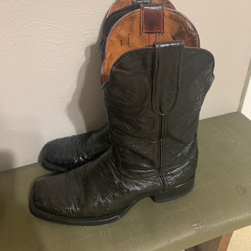 Texas country full quill ostrich boots size 9